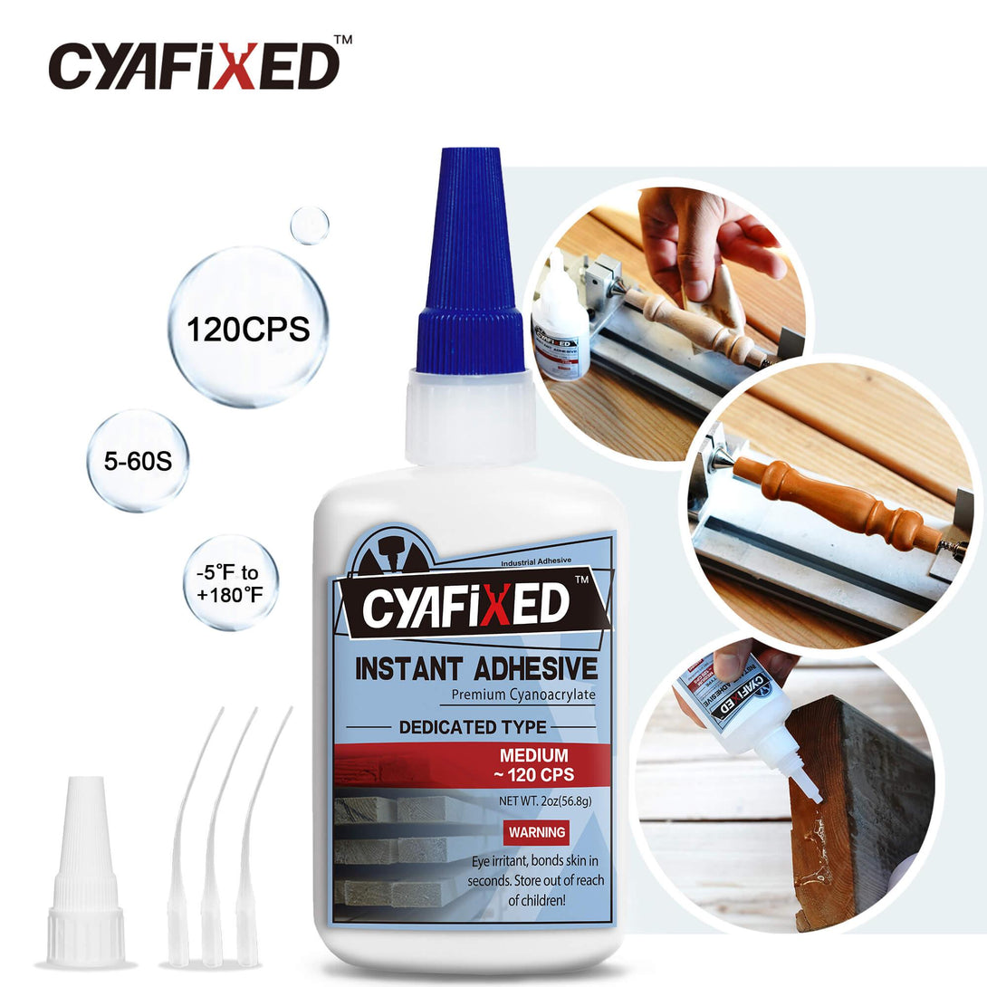 CYAFIXED CA Glue for Woodworking - Medium & Thin