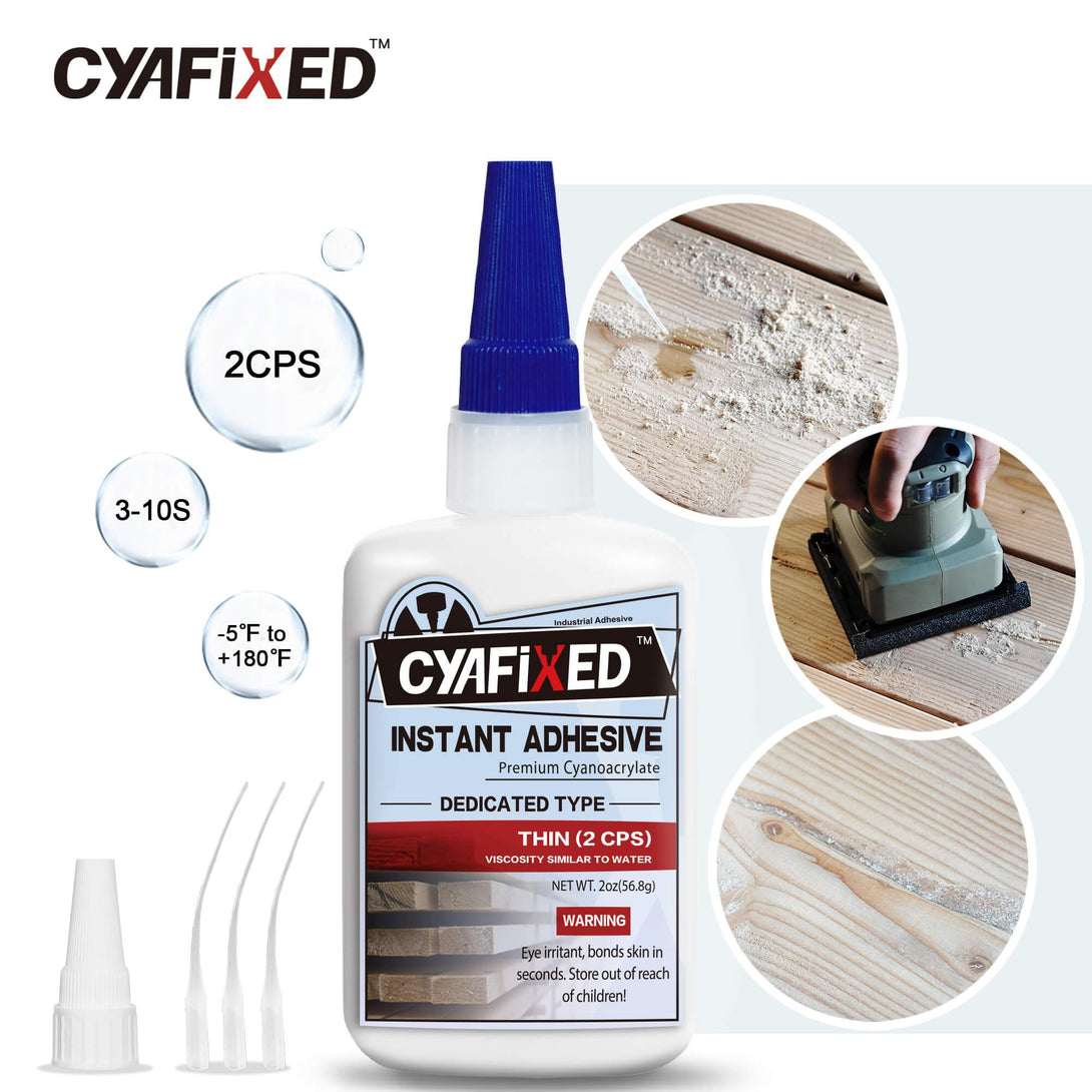 CYAFIXED CA Glue For Woodworking - Fast Thin