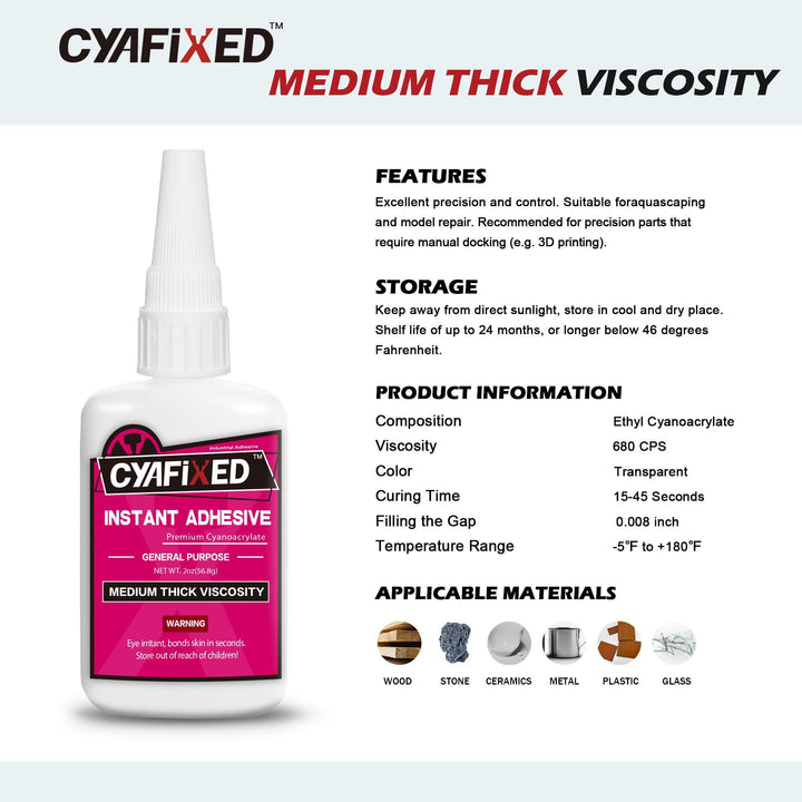 CYAFIXED Super Glue - Medium Thick