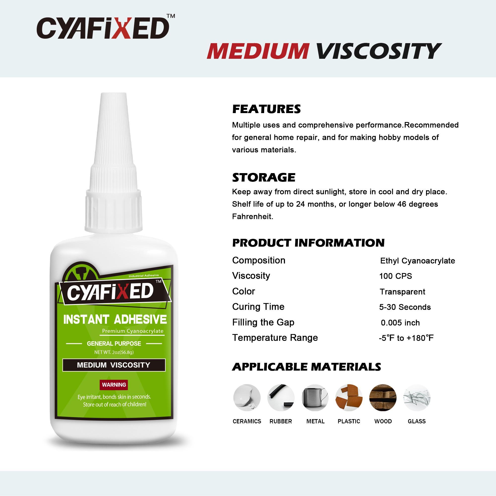 Pin-Bond - Super Glue Cyanoacrylate Adhesive - Medium Viscosity - 1 ounce  bottle