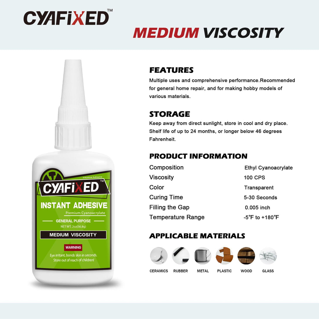 CYAFIXED Super Glue - Medium Viscosity