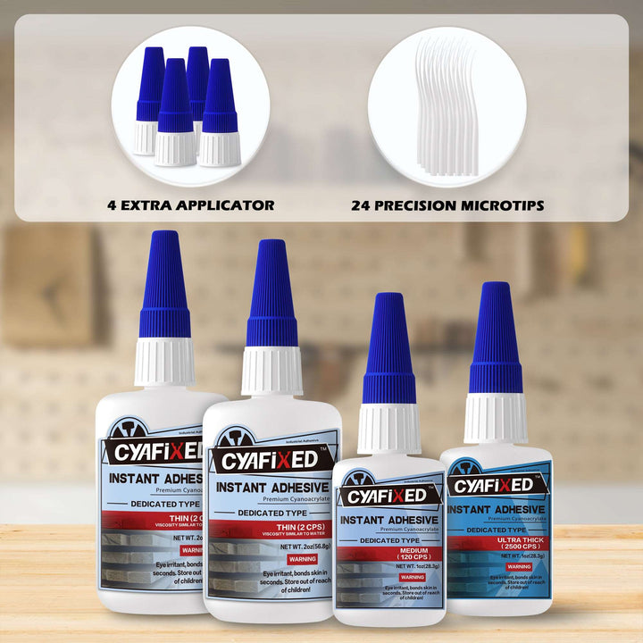 Discover the ultimate adhesive for woodworking projects with CYAFIXED Super Glue